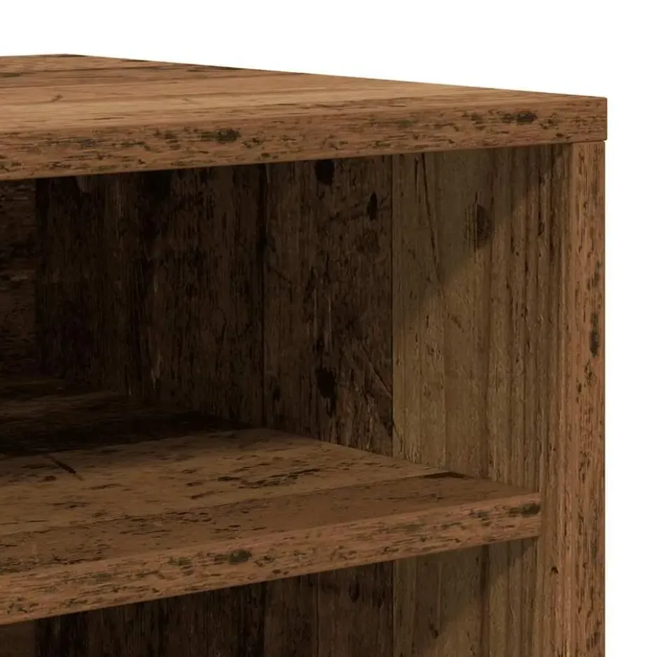 vidaXL - 5-laags Schoenenkast 10 paar - Oud hout - 60x35x70 cm