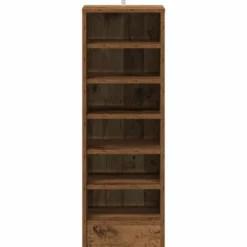 vidaXL - 6-laags Schoenenkast 6 paar - Oud hout - 35x35x92 cm