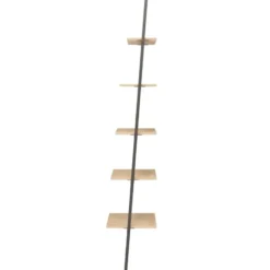 vidaXL - Ladderrek - Bruin - Bewerkt hout