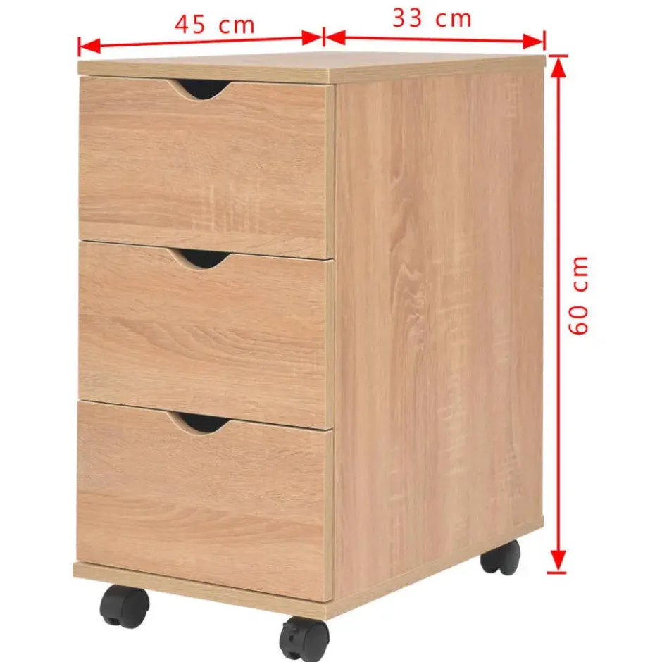 vidaXL - Ladekast - Bruin - Bewerkt hout