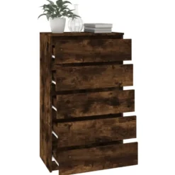 vidaXL - Ladekast - Bruin - Bewerkt hout