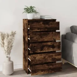 vidaXL - Ladekast - Bruin - Bewerkt hout