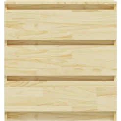vidaXL - Ladekast met 3 lades - Naturel - Massief grenenhout - 60x36x64 cm