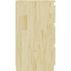 vidaXL - Ladekast met 3 lades - Naturel - Massief grenenhout - 60x36x64 cm