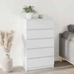 vidaXL - Ladekast - Wit - Bewerkt hout
