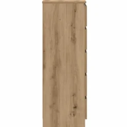 vidaXL - Ladekast 60x36x103 cm bewerkt hout artisanaal eikenkleur