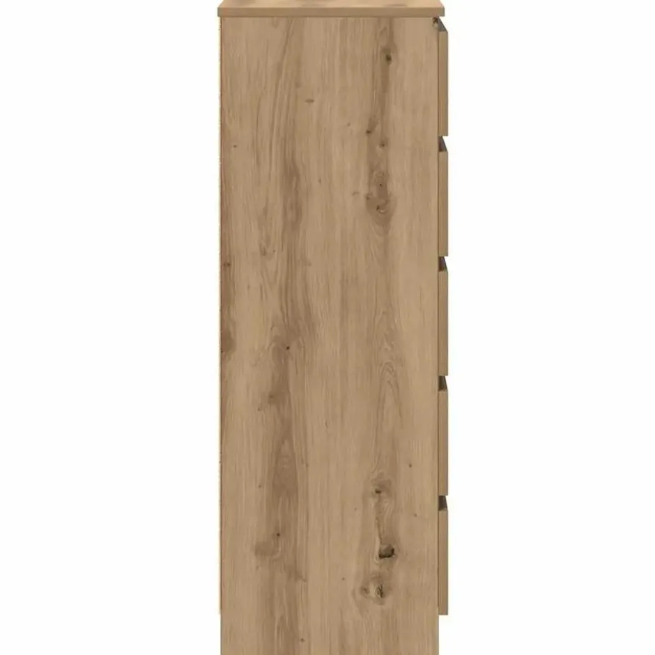 vidaXL - Ladekast 60x36x103 cm bewerkt hout artisanaal eikenkleur