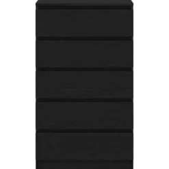 vidaXL - Ladekast 60 x 36 x 103 cm Zwart Bewerkt hout
