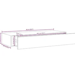 vidaXL - Ladeschap - Wit - MDF