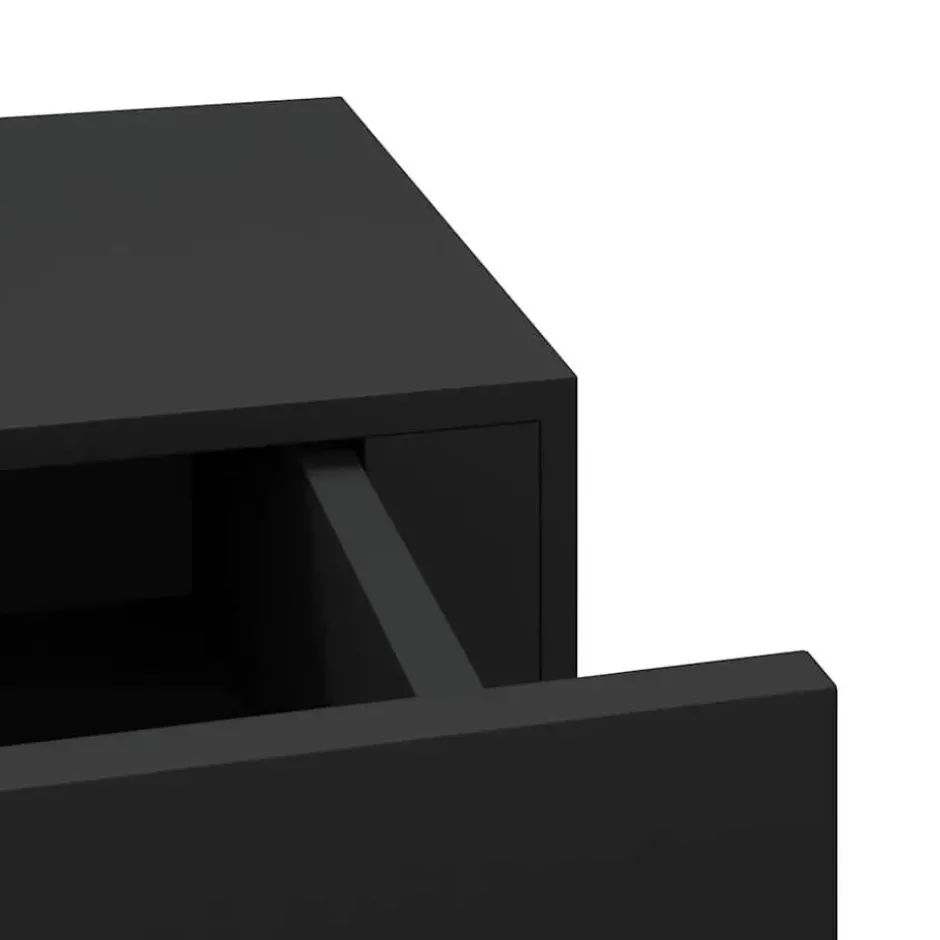 vidaXL - Ladeschap - Zwart - MDF