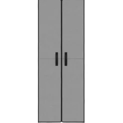 vidaXL - 10-lagen Schoenenkast met 2 deuren - Grijs - Stof - 60x30x166 cm
