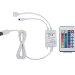 vidaXL - LED bed met opbergruimte - Hydraulisch - Zwart - Kunstleer - 90x200 cm