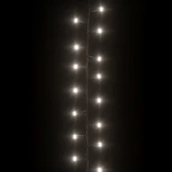 vidaXL - Led-slinger - Cold white and dark green - 13 m