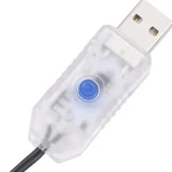 vidaXL - Led-slinger - Cold white and dark green - 13 m