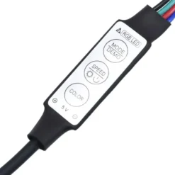 vidaXL - Led-spiegelkast - Grijs - Bewerkt hout