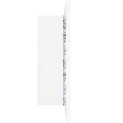 vidaXL - Led-spiegelkast - Wit - Bewerkt hout