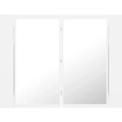 vidaXL - Led-spiegelkast - Wit - Bewerkt hout