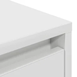 vidaXL - LED TV-meubel met 2 lades en 4 deuren - Wit - Hout - 160.5x41x50 cm