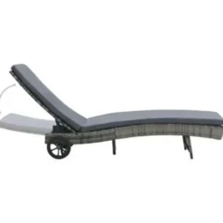 vidaXL - Ligbed - Antraciet - Poly rattan