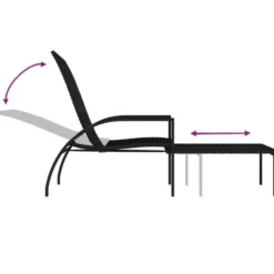 vidaXL - Ligbed - Bruin - Poly rattan