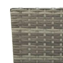 vidaXL - Ligbed - Grijs - Poly rattan