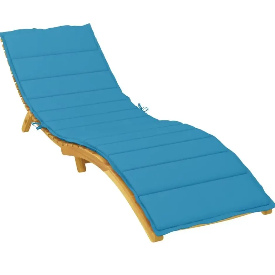 vidaXL - Ligbedkussen - Blauw - Stof