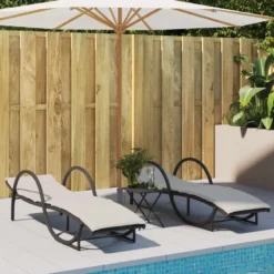 vidaXL - Ligbed - Zwart - Poly rattan