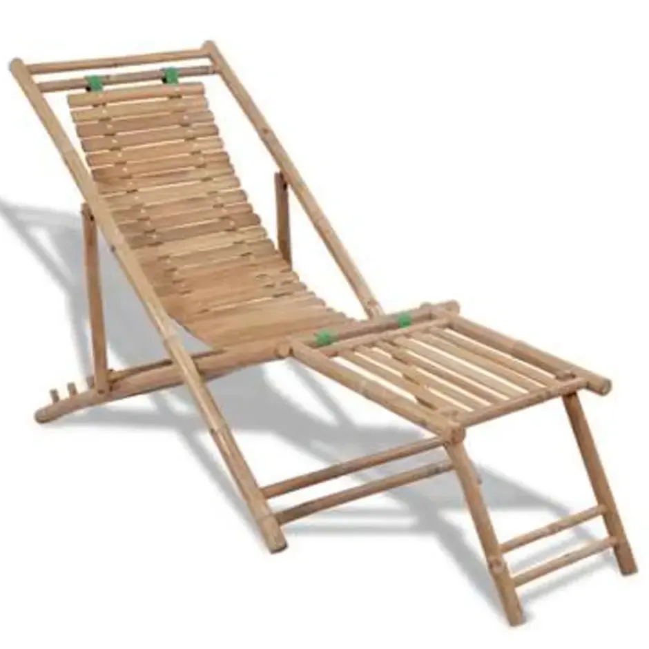 vidaXL - Ligstoel - Bruin - Hout