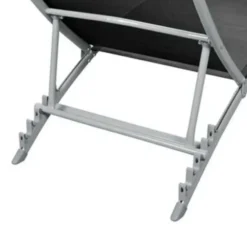 vidaXL - Ligstoelen - Zwart - Stof