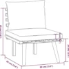 vidaXL - Loungeset - Bruin - Acaciahout