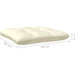 vidaXL - Loungeset - Crème - Grenenhout
