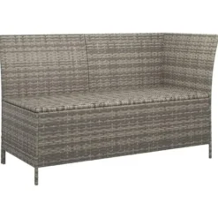 vidaXL - Loungeset - Grijs - Poly rattan