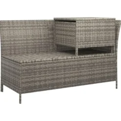 vidaXL - Loungeset - Grijs - Poly rattan