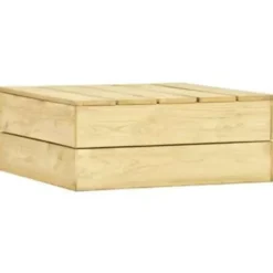 vidaXL - Loungeset Voor De Tuin - Bruin - Geïmpregneerd grenenhout