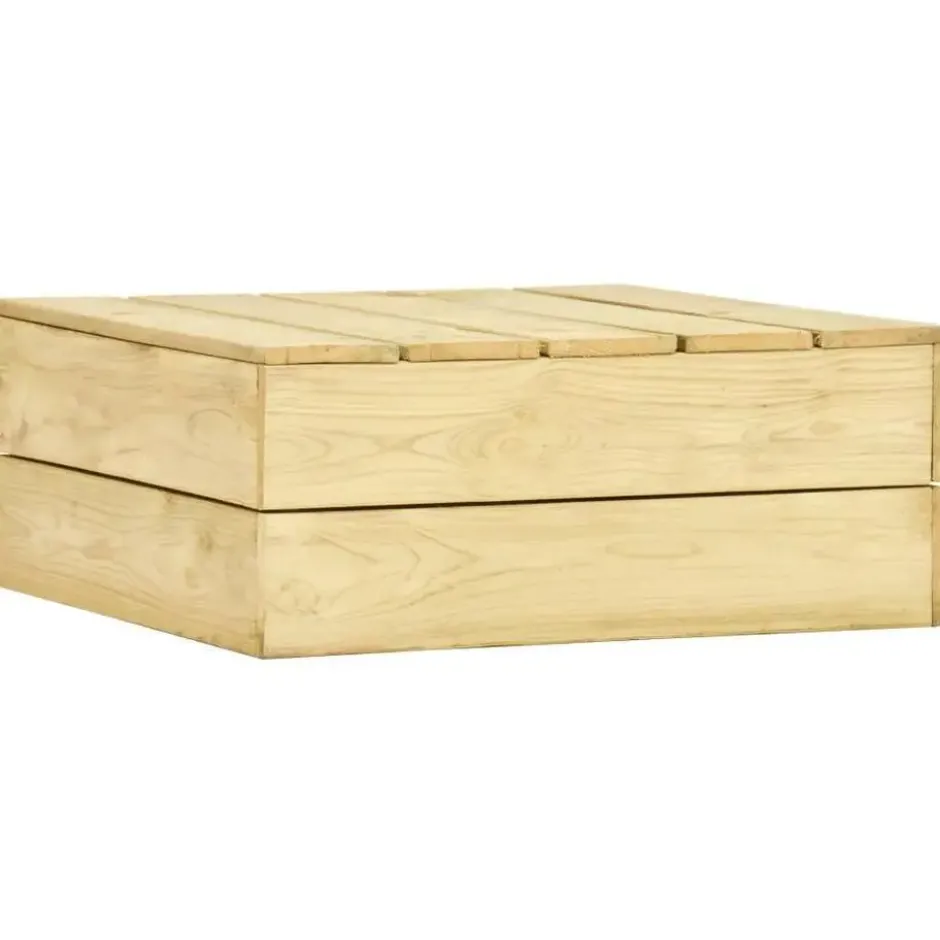 vidaXL - Loungeset Voor De Tuin - Bruin - Geïmpregneerd grenenhout
