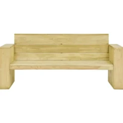 vidaXL - Loungeset Voor De Tuin - Bruin - Geïmpregneerd grenenhout