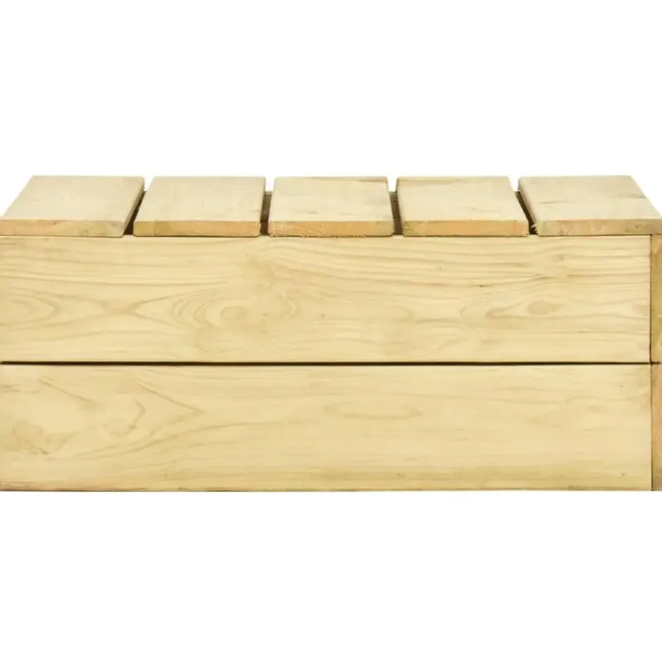 vidaXL - Loungeset Voor De Tuin - Bruin - Geïmpregneerd grenenhout
