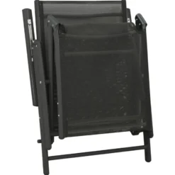 vidaXL - Loungeset - Zwart - Aluminium