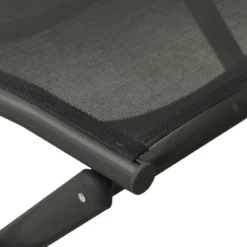 vidaXL - Loungeset - Zwart - Aluminium