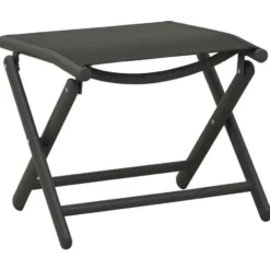 vidaXL - Loungeset - Zwart - Aluminium