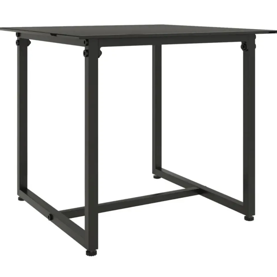 vidaXL - Loungeset - Zwart - Poly rattan - 3 stuks - Met kussens