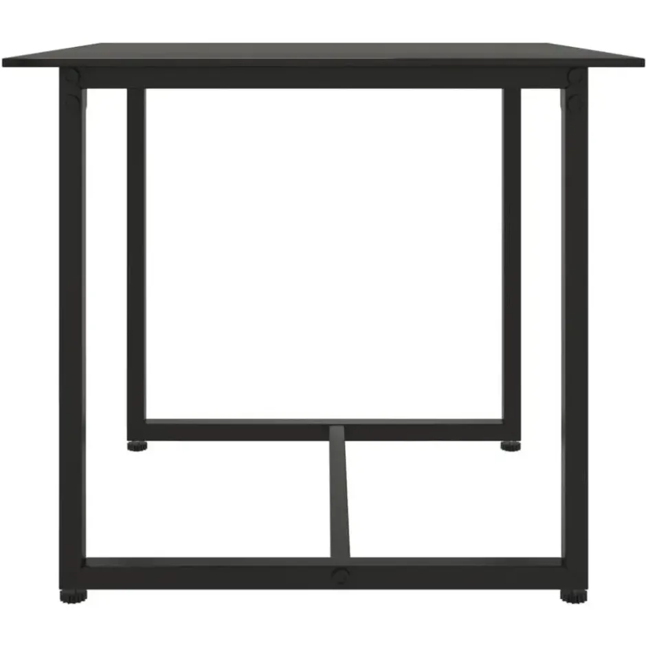 vidaXL - Loungeset - Zwart - Poly rattan - 3 stuks - Met kussens