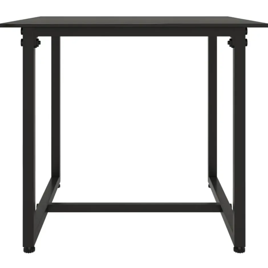 vidaXL - Loungeset - Zwart - Poly rattan - 3 stuks - Met kussens