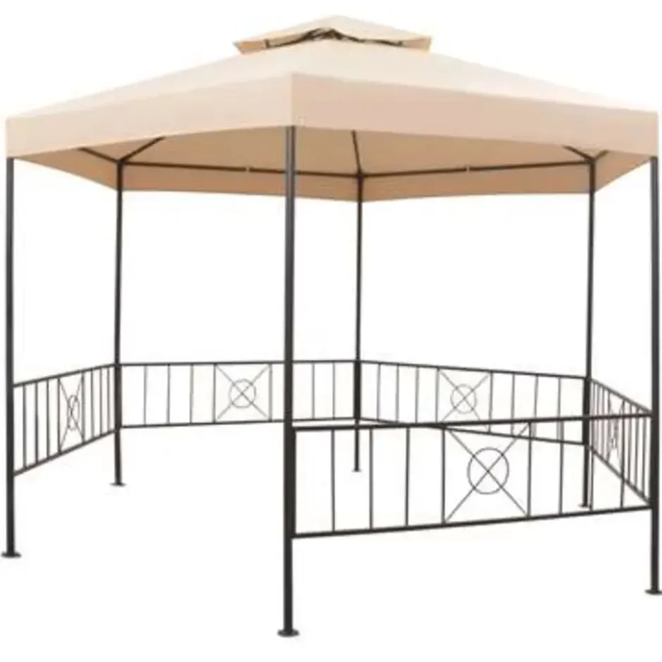 vidaXL - Luifel - Beige - Stof