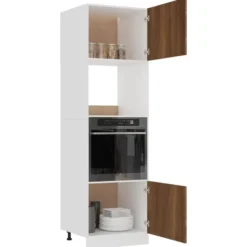 vidaXL - Magnetronkast Lyon - Bruin eiken - Bewerkt hout - 60x57x207 cm