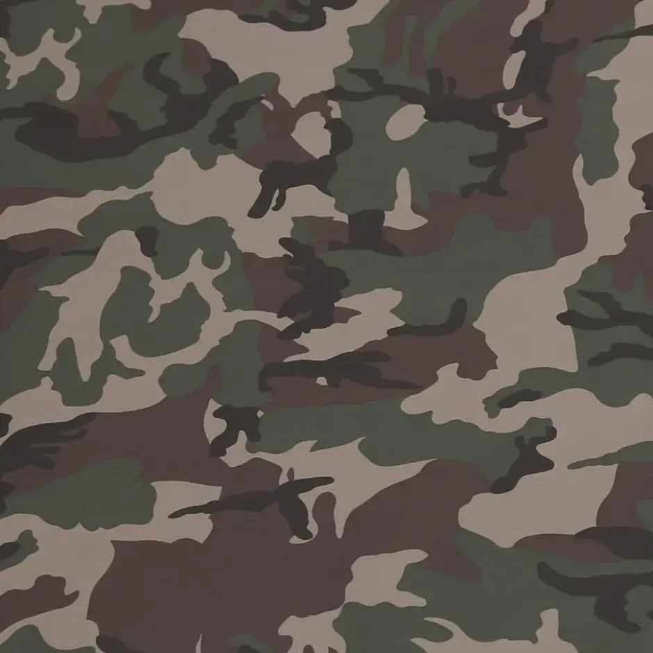 vidaXL Massage gamestoel met voetensteun stof zwart en camouflage