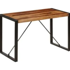 vidaXL Massief Sheeshamhouten Eettafel Eetkamertafel Keukentafels Tafel Tafels