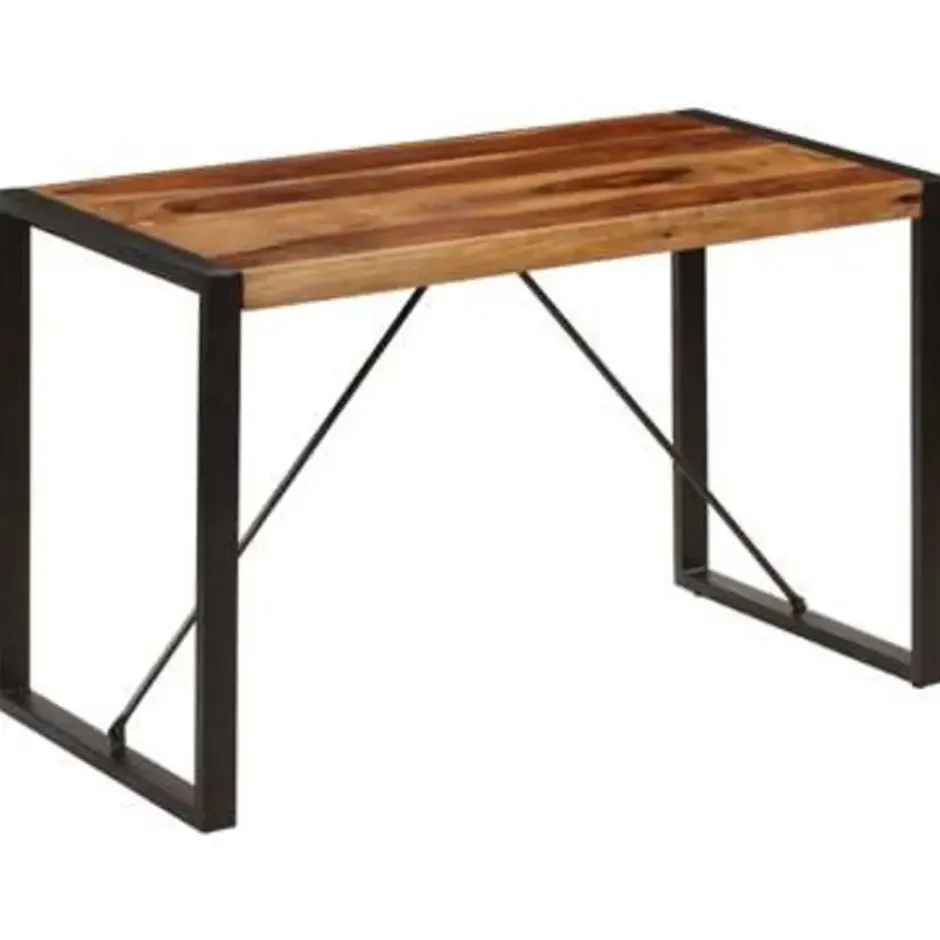 vidaXL Massief Sheeshamhouten Eettafel Eetkamertafel Keukentafels Tafel Tafels