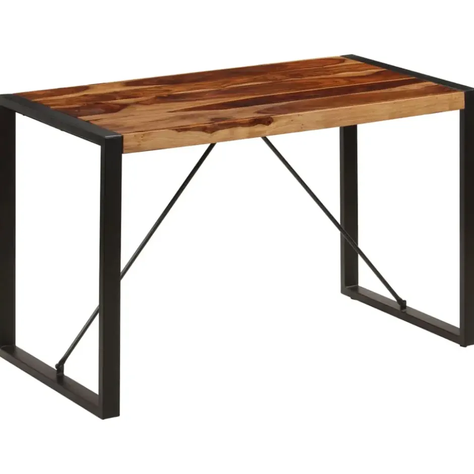 vidaXL Massief Sheeshamhouten Eettafel Eetkamertafel Keukentafels Tafel Tafels