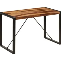vidaXL Massief Sheeshamhouten Eettafel Eetkamertafel Keukentafels Tafel Tafels